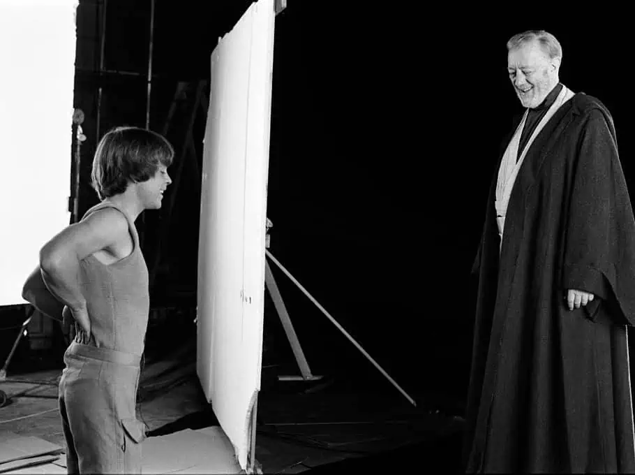 Alec Guinness and Mark Hamill