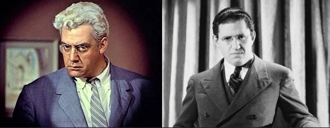 Raymond Burr as Lars Thorwald alongside David O. Selznick