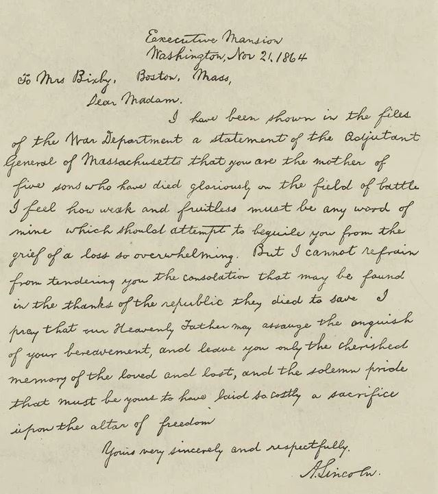 The Bixby Letter