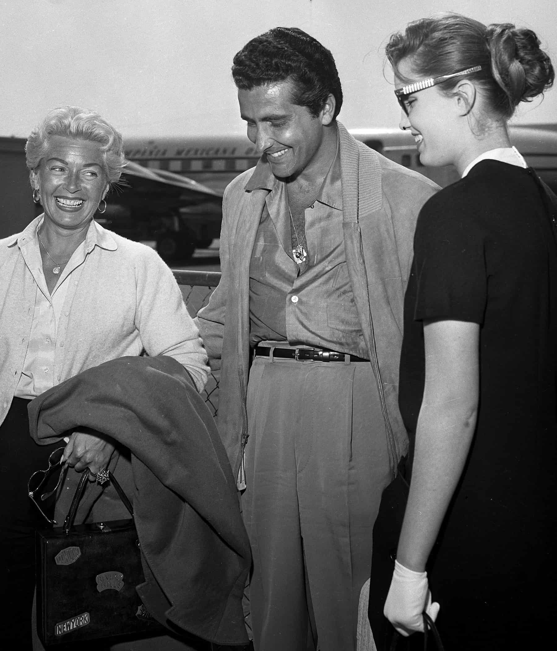 Lana Turner, Johnny Stomponato and Cheryl Crane