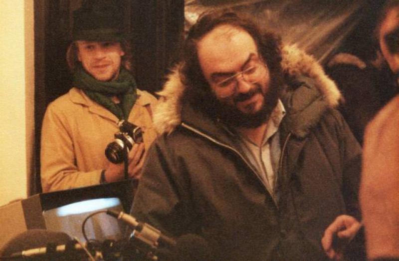 Kubrick on the set of The Shining