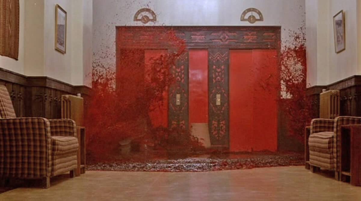 The elevator of blood in The Shining