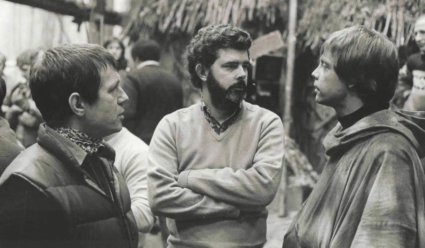 Richard Marquand, George Lucas, and Mark Hamill